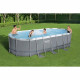 Kit Piscine hors sol tubulaire BESTWAY Power Steel- 549 x 274 x 122 cm - Ovale (Avec filtre a cartouche, échelle, bâche, dif…