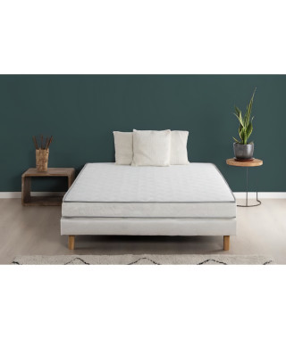 DEKO DREAM Koysi Ensemble matelas + sommier 160x200cm - Mousse a mémoire de forme