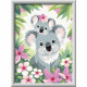 Kit de peinture par numéros - Ravensburger - Maman koala et son bébé - Format moyen - Des 9 ans