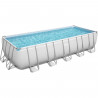 Kit Piscine hors sol tubulaire BESTWAY Power Steel - 640 x 274 x 132 cm - Rectangulaire (Livrée avec une pompe + un diffuseur)