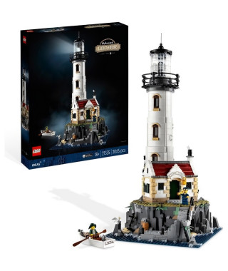 LEGO 21335 Ideas Le Phare Motorisé, Maquette a Construire, Idée Cadeau, Décoration Maison, avec Minifigurines Marin, Activité…