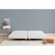 DEKO DREAM Rakenne - Sommiers tapissiers a lattes x 2 - 180 x 200 - Bois massif blanc + pieds