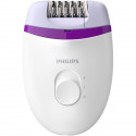 PHILIPS BRE225/00 Epilateur Satinelle - 2 vitesses - Compact sur secteur violet - Blanc & Violet