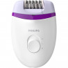 PHILIPS BRE225/00 Epilateur Satinelle - 2 vitesses - Compact sur secteur violet - Blanc & Violet