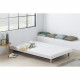 Sommier tapissier 120 x 190 - 12 lattes - Blanc mat - DEKO DREAM Rakenne