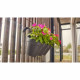 ARTEVASI Jardiniere Pot de fleurs pour balcon Capri Individ - 30,5 x 54 x H 28 cm - 11 L - Rouge foncé