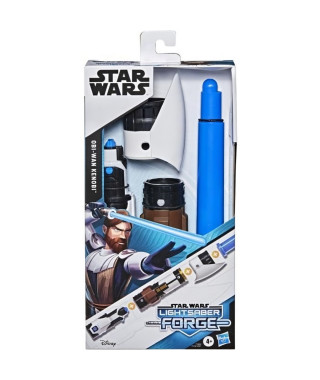 STAR WARS - Lightsaber Forge - Sabre laser d'Obi -Wan Kenobi a lame bleue extensible - jouet de déguisement - des 4 ans