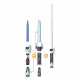 STAR WARS - Lightsaber Forge - Sabre laser d'Obi -Wan Kenobi a lame bleue extensible - jouet de déguisement - des 4 ans