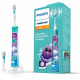 Brosse a dents électrique connectée PHILIPS SONICARE HX6322/04 pour enfant  (2 modes 3+ et 7+ - Bleu turquoise)  2 tetes de b…