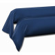 LOVELY HOME Lot de 2 taies de traversin - 85 x 185 cm - 100% coton - Bleu