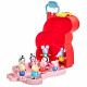 Peppa Pig Peppa's Adventures Mallette Peppa, George et leurs amis, jouet préscolaire, 9 figurines avec les soeurs Zebra