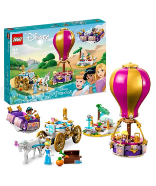 LEGO Disney Princesse 43216 Le Voyage Enchanté des Princesses, Jouet avec Cheval, et Figurines