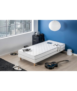 Matelas 90 x 200 DEKO DREAM - Epaisseur 16 cm - Mousse - Confort ferme - KIVA