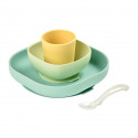 Béaba Repas Coffret Silicone Jaune 4 pieces