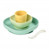 Béaba Repas Coffret Silicone Jaune 4 pieces