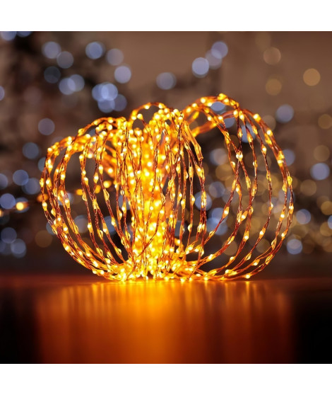 Guirlande lumineuse LOTTI - Light Line - Micro LED TRADITIONAL Ø1,5mm - 625 LED - Blanc chaud - 10m