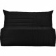 Banquette BZ 3 places BECCI - Tissu noir - Made in France