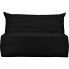 Banquette BZ 3 places BECCI - Tissu noir - Made in France