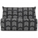Banquette BZ COMFORT BULTEX - Tissu chevrons - Couchage 138 x 188 x 12 cm - BECCI