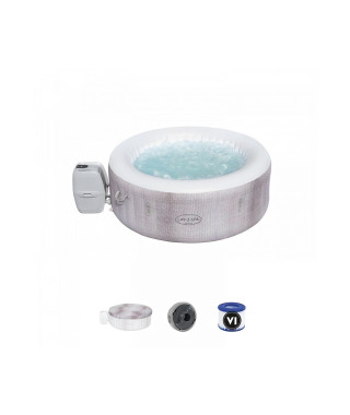 BESTWAY Spa gonflable Lay-Z-Spa Cancun Airjet rond 2 a 4 personnes, 180 x 66 cm, 120 jets d'air