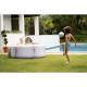 BESTWAY Spa gonflable Lay-Z-Spa Cancun Airjet rond 2 a 4 personnes, 180 x 66 cm, 120 jets d'air