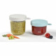 Béaba Portion Set 2 Pots de Conservation en Verre Airy Green 150ml + Light Mist 250ml