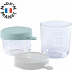 Béaba Portion Set 2 Pots de Conservation en Verre Airy Green 150ml + Light Mist 250ml