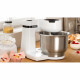 BOSCH Kitchen machine Serie 2 blanc -700W - Bol mélangeur inox 3,8 L - Fouet - Crochet pétrisseur - Blender