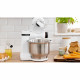 BOSCH Kitchen machine Serie 2 blanc -700W - Bol mélangeur inox 3,8 L - Fouet - Crochet pétrisseur - Blender