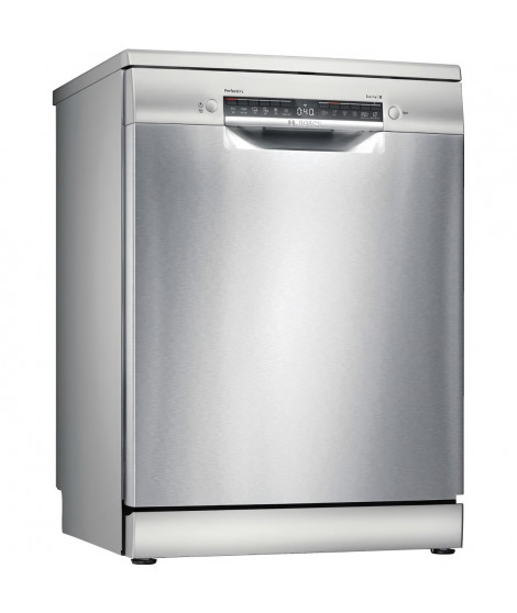 Lave-vaisselle pose libre BOSCH SMS6TCI00E SER6 - 14 couverts - Induction - L60cm - Home Connect - 44 dB - Silver inox
