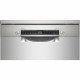 Lave-vaisselle pose libre BOSCH SMS6TCI00E SER6 - 14 couverts - Induction - L60cm - Home Connect - 44 dB - Silver inox