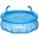 Piscine hors sol autoportante BESTWAY - Fast Set Pieuvre Octopool - 274 x 76 cm - Ronde (Livrée avec un patch de réparation)