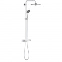 GROHE Colonne de douche robinet thermostatique Vitalio Joy 260, 50% d'économie d'eau et d'énergie, douchette 3 jets, 26403001