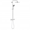 GROHE Colonne de douche robinet thermostatique Vitalio Joy 260, 50% d'économie d'eau et d'énergie, douchette 3 jets, 26403001