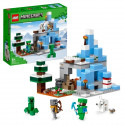 LEGO Minecraft 21243 Les Pics Gelés, Jouet Enfants 8 Ans, avec Figurines Steve et Creeper