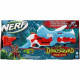 NERF - DinoSquad - Blaster Tricera-blast - 3 fléchettes - 12 fléchettes NERF - apparence de triceratops