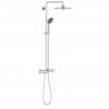 GROHE Colonne de douche mitigeur thermostatique Vitalio Joy 260, tete de douche,260mm, douchette 3 jets, 27298002