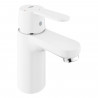 Mitigeur monocommande Lavabo GROHE Get Blanc - Taille S - Corps lisse - Bonde clic clac