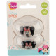 TIGEX Lot 2 sucettes Soft Touch Friends Minnie - 18-36 mois