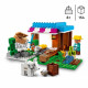 LEGO 21184 Minecraft La Boulangerie, Jouet de Village, Figurines de Creeper, Épée et Animal, Cadeau Anniversaire des 8 ans