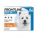 FRONTLINE Spot On Chien S - 2 a 10 kg - 6 pipettes- Puces tiques et poux