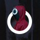 SQUID GAME Masque déguisement - Soldat rond