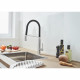 GROHE Robinet de cuisine évier Feel, robinet avec douchette extractible, bec en forme de U, inverseur 2 jets, 31489000