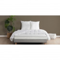 DEKO DREAM Pack Matelas mousse 140x190 + Couette 220x240 + 2 Oreillers 60x60 - 14 cm - DOUCEUR