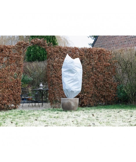 NATURE Lot de 3 housse d'hivernage 50 g/m² - Ø 50 cm x 1 m - Blanc