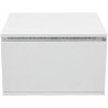 Chevet LED - Décor blanc - L 48 x P 40 x H 30 cm - FLOW