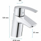 GROHE Mitigeur monocommande Lavabo Taille S Start Chromé 31137001