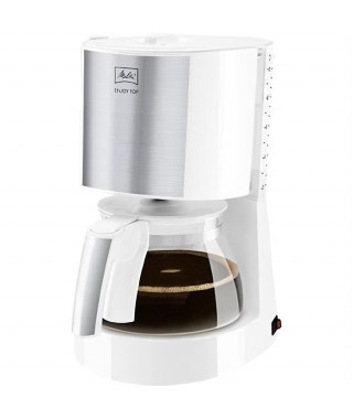 MELITTA 1017-03  Cafetiere Enjoy Top Glass Blanc/Acier brossé 1017-03