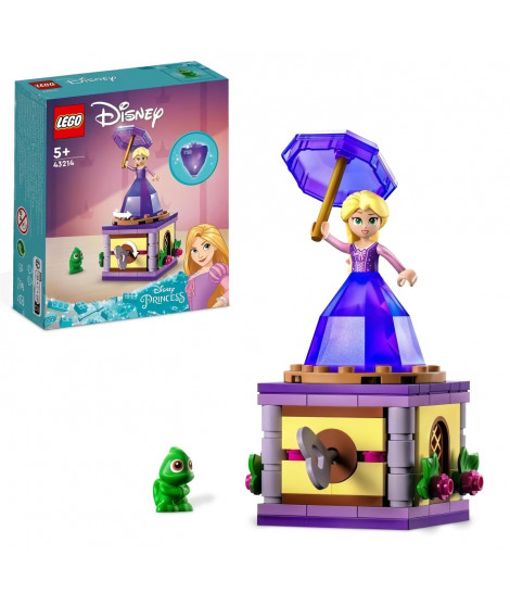 LEGO Disney Princesse 43214 Raiponce Tourbillonnante, Jouet avec Mini-Poupée et Figurine