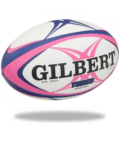 GILBERT Ballon de rugby Touch - Taille 4 - Homme - Rose et bleu